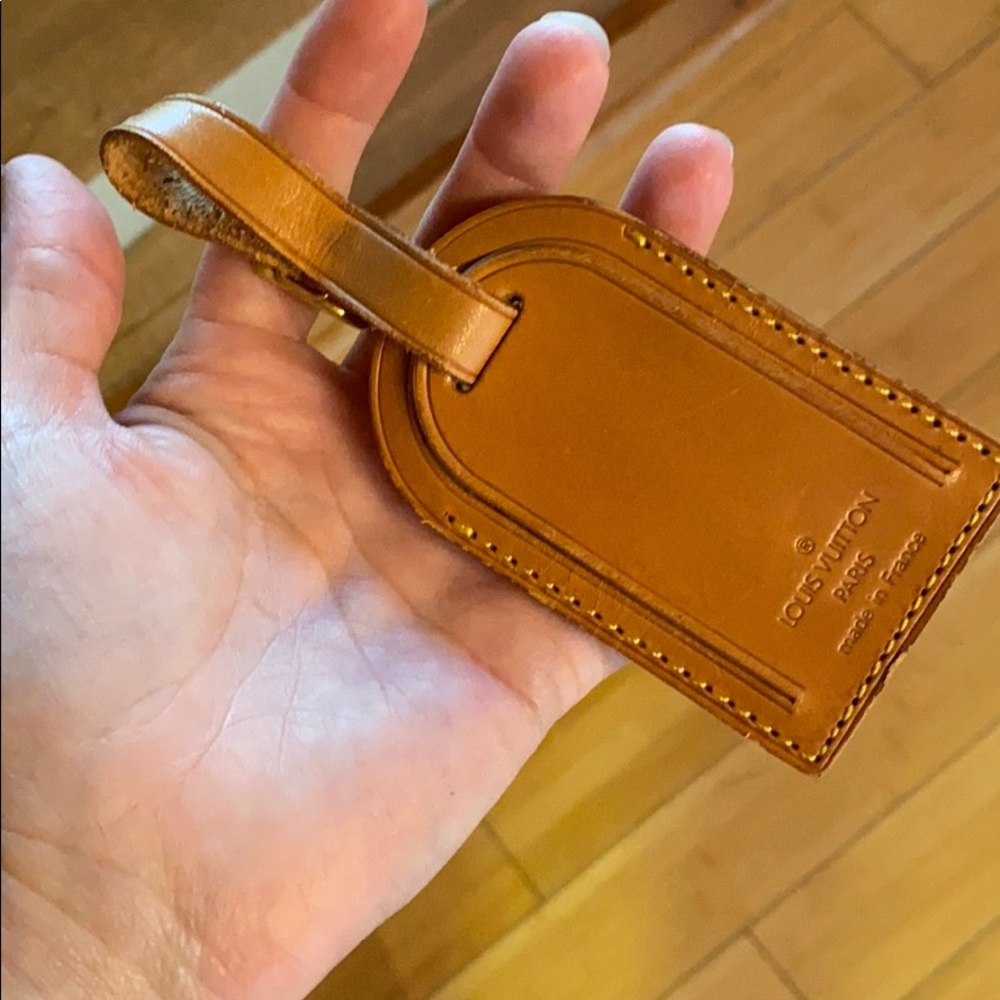 Authentic Louis Vuitton luggage tag